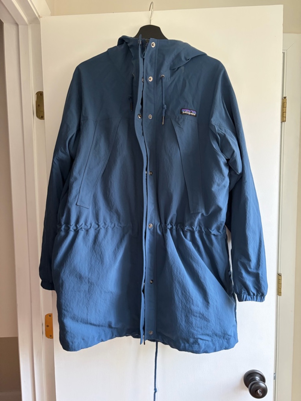 Patagonia Slate Blue Hooded Parka Jacket